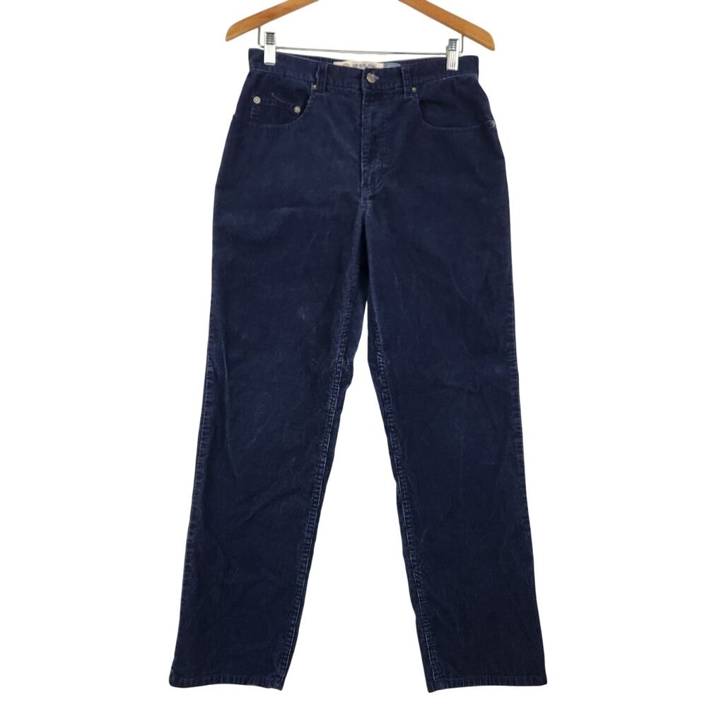 GAP Blue Jeans Mens Easy Fit Corduroy Pants 32x30 Navy Blue 5-Pocket Vintage